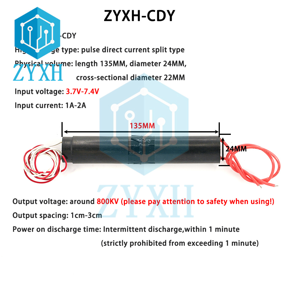 Boost Converter - Hochspannung generator 3,7 V-7,4 V 6V-12V