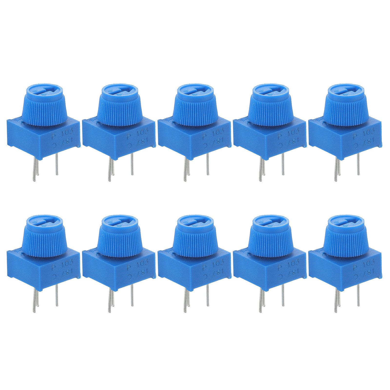 Perfboard - 10 Stück Trimmer-Potentiometer-Widerstand, 3-polig, Metallfilm-Trimmer für