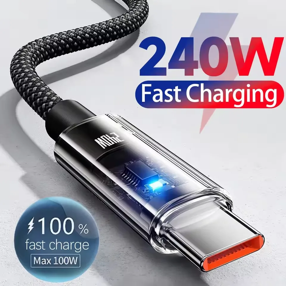 Usb C Cable - 240W Nylon USB Typ C Superschnelles