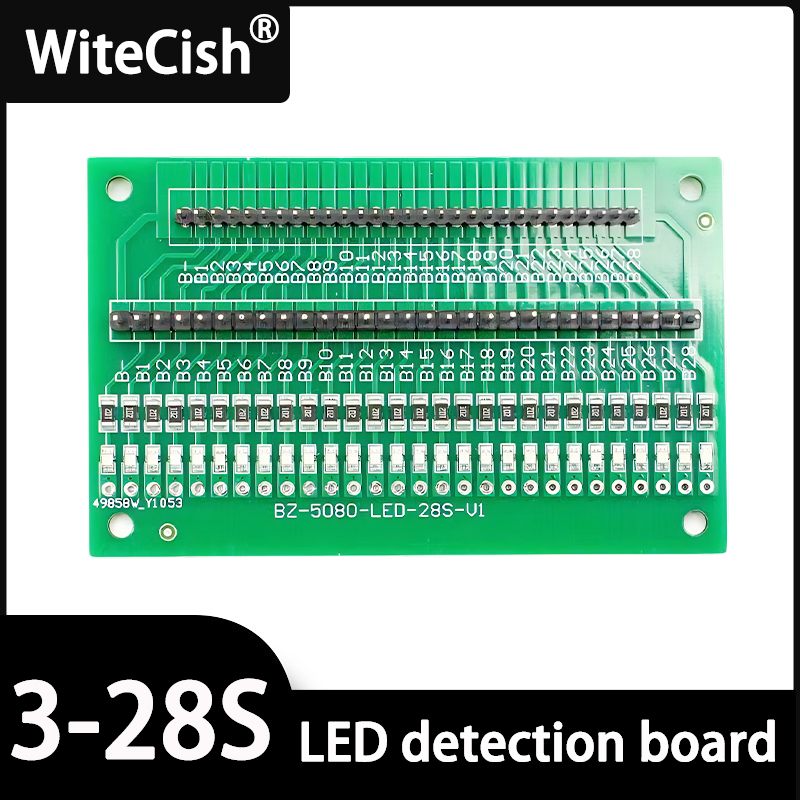 Proto Board - 3S ~ 28S LED-Erkennungsplatine Kabeltester Licht