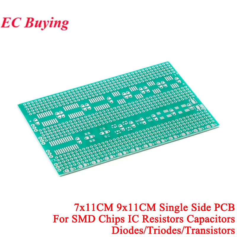 7x11cm 9x11CM Einseitig SMD Un – Pcb Prototyping Board Bewertung und Preis