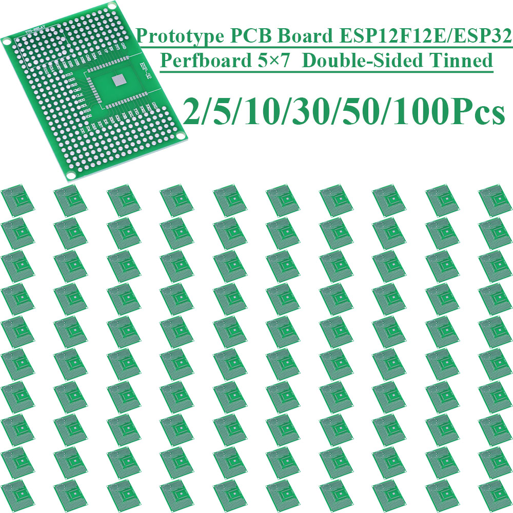 2~100 Stück 5X7 Doppelseitige  – Pcb Prototyping Board Bewertung und Preis