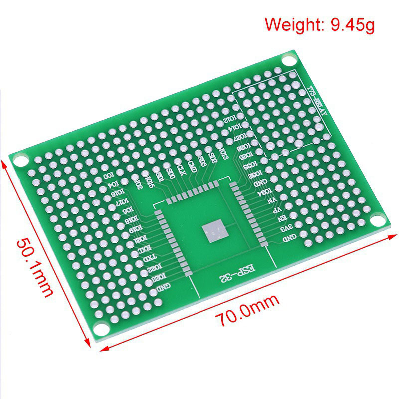 2~100 Stück 5X7 Doppelseitige  – Pcb Prototyping Board Bewertung und Preis