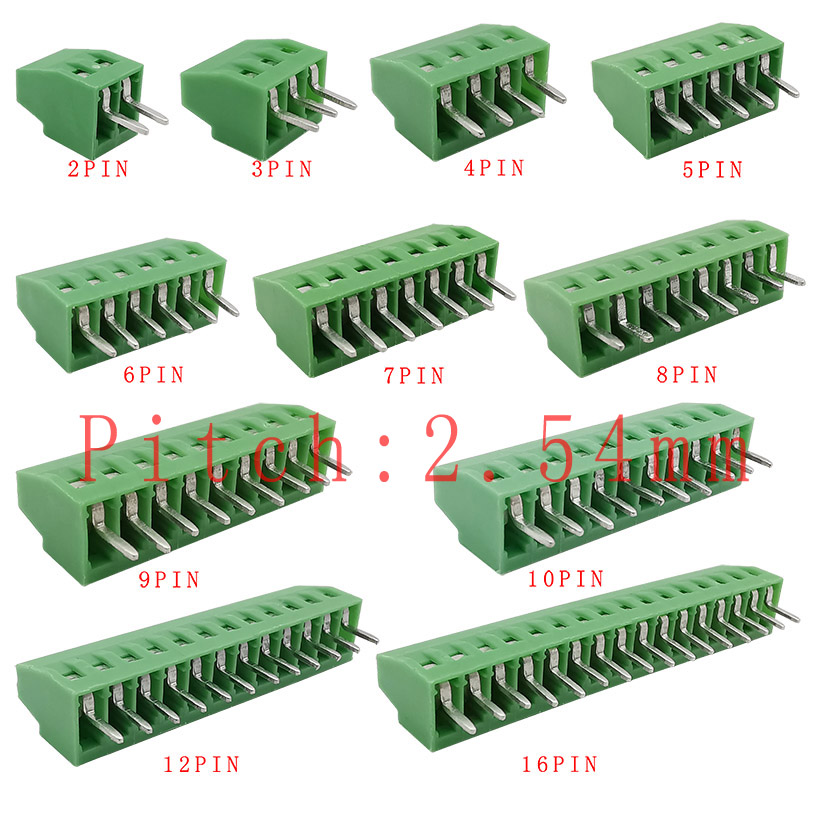 2,54 mm/0,1 Zoll Rastermaß PCB – Screw Terminal Block Bewertung und Preis