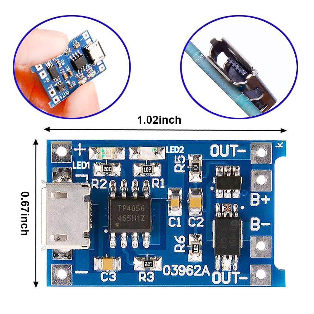 2/5 STÜCK Typ-C Micro Mini 5V1 – Tp4056 Module Bewertung und Preis